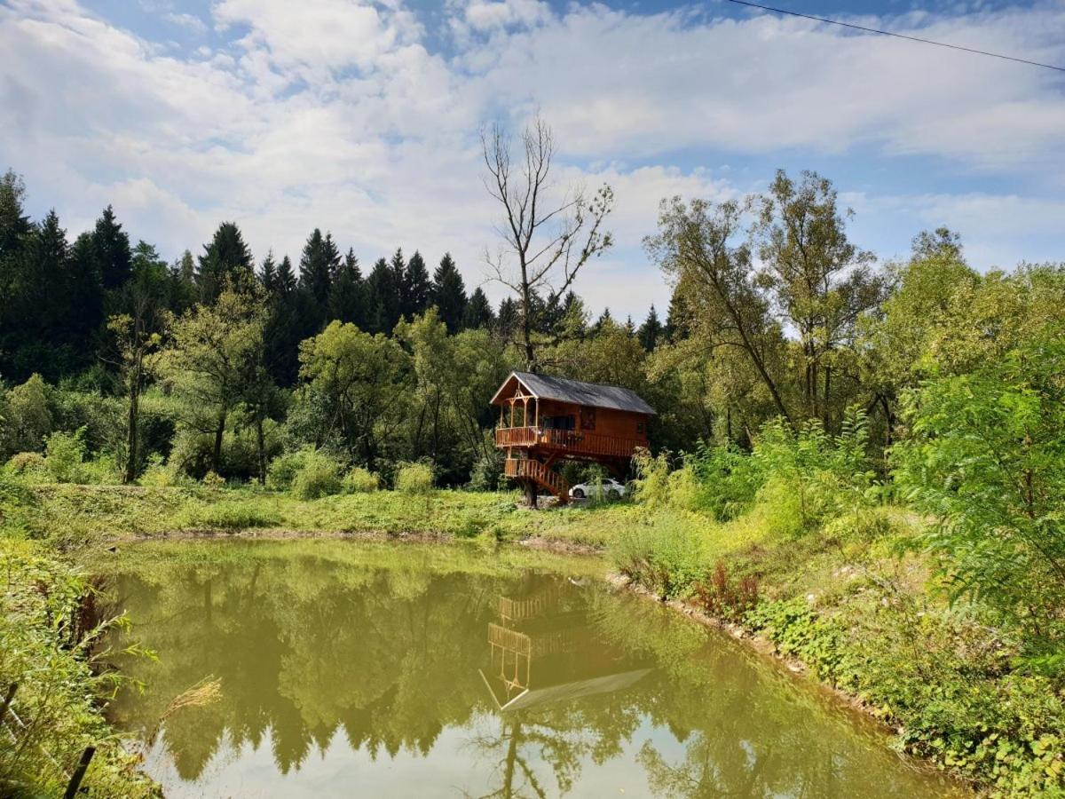 Cuibul Vulturilor - Casuta In Copac Villa Moisei Exteriör bild